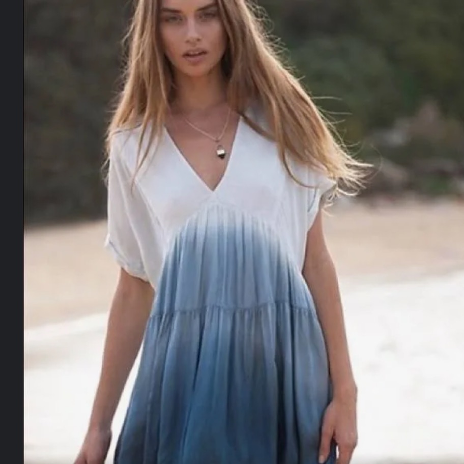 Nwot Free People Sun Up Ombr Mini Dress Size Xs Z419